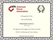 "15" Year Membership Award